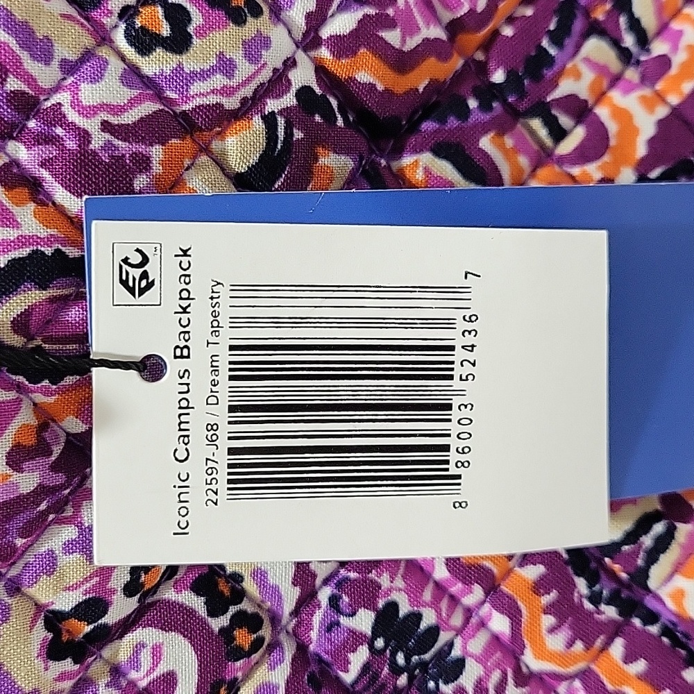 ✨NWT Vera Bradley Iconic Campus Backpack Dream Tapestry